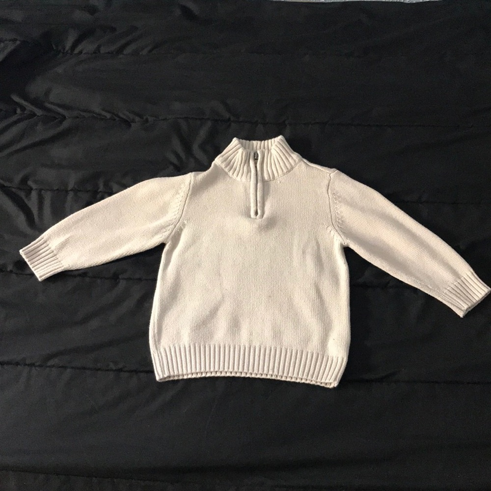 Sherpa Matching Half Zip Mock Neck Sweater